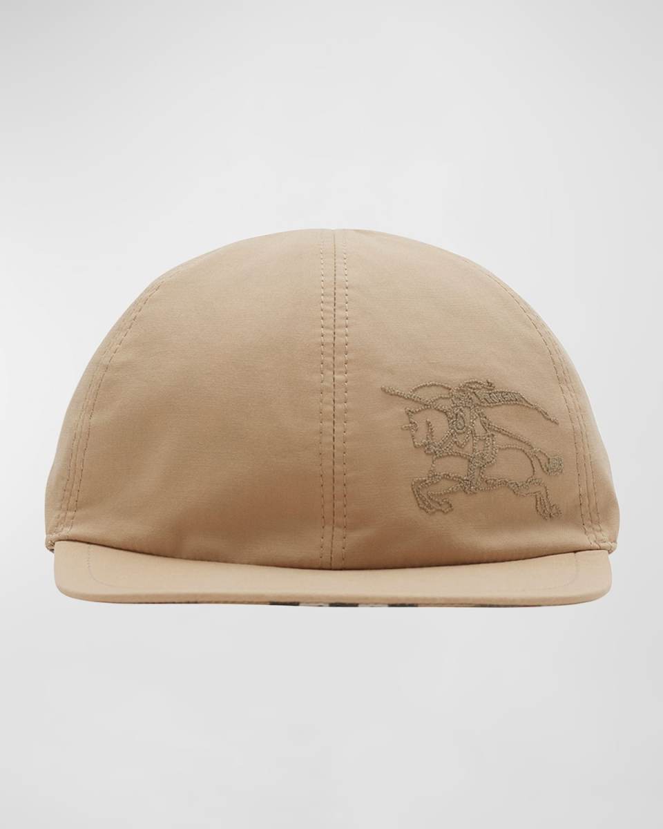 Kid's Reversible Check-Print Cap, Size 12M-9