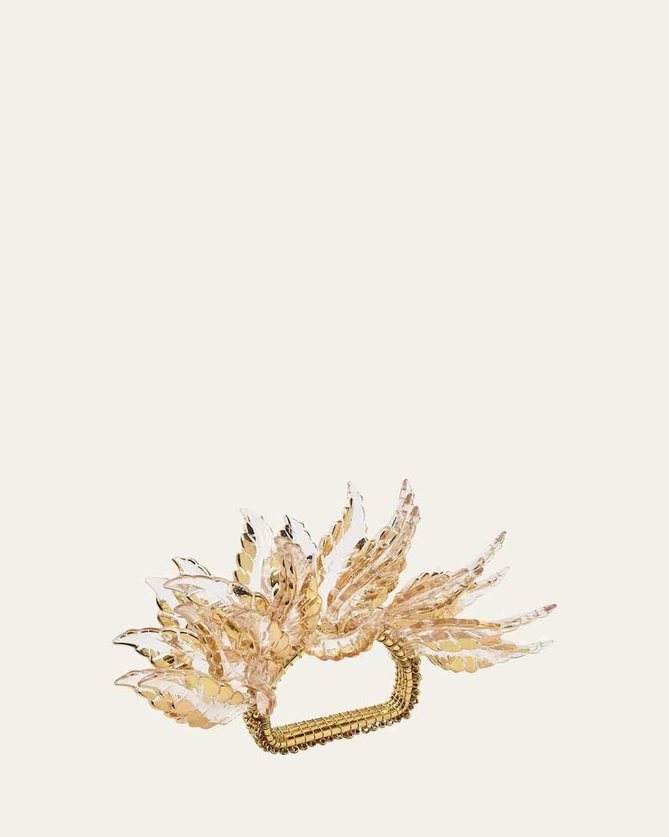 Gilded Leaves Napkin Ring