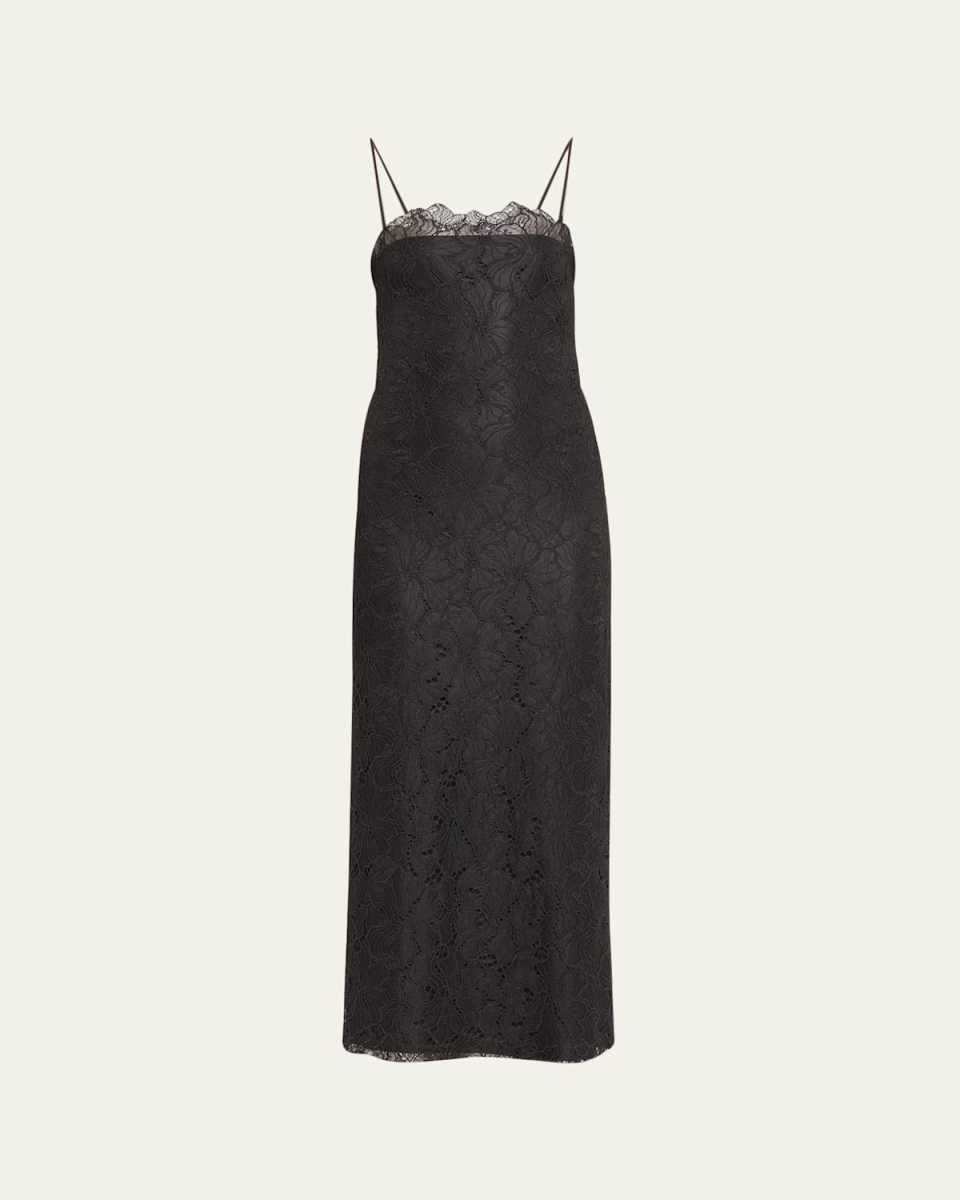 Rishell Lace Midi Sheath Dress