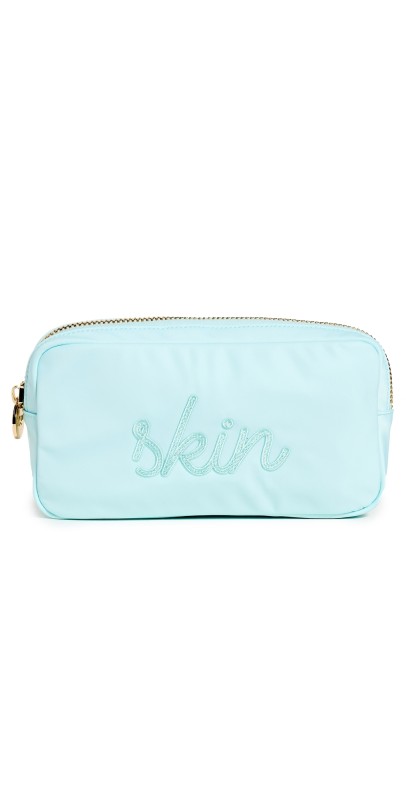 Stoney Clover Lane Sky "Skin" Embroidered Small Pouch Sky