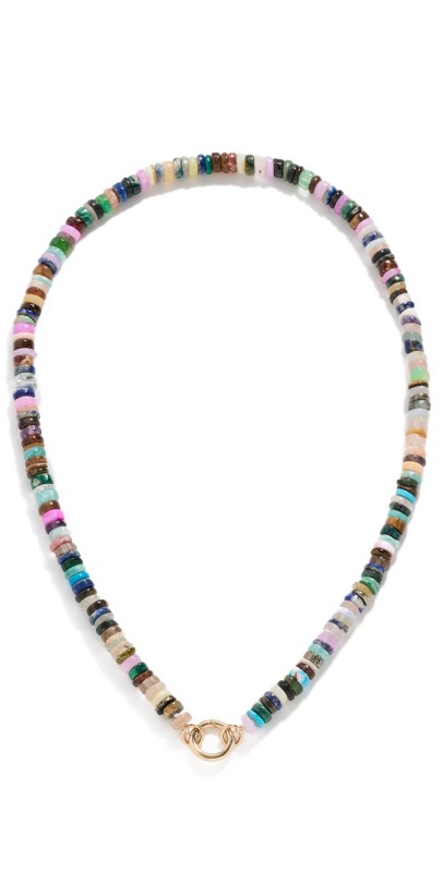 Zoe Chicco 14k Dark Tone Mixed Color Opal Beads Necklace Yellow Gold