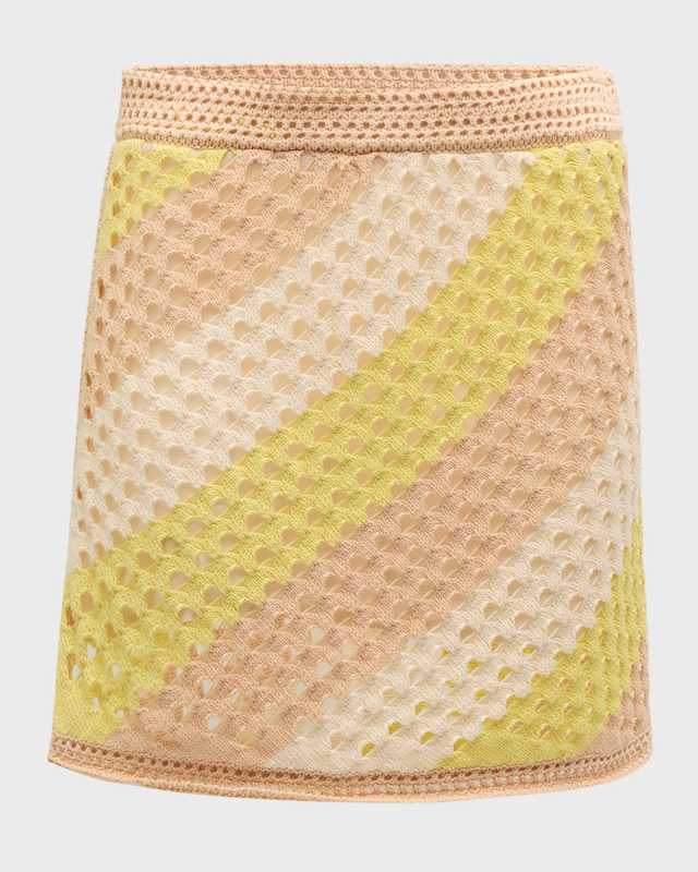 Mercerized Cotton Cord Mini Skirt