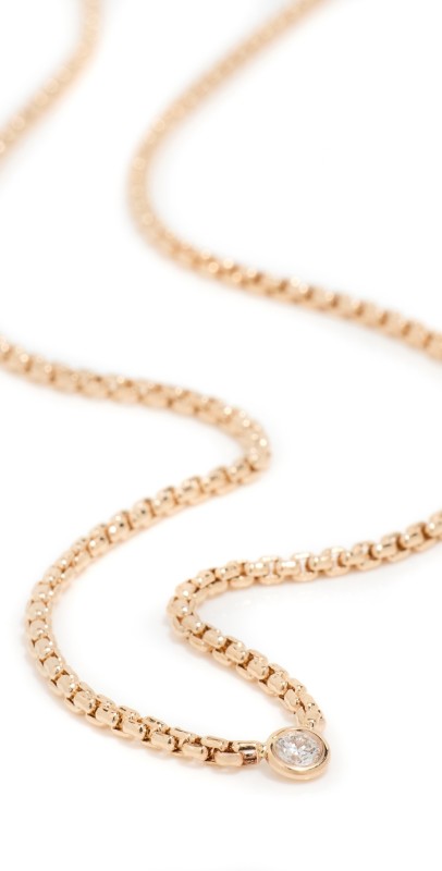 Zoe Chicco 14k Gold Floating Diamond Necklace Gold