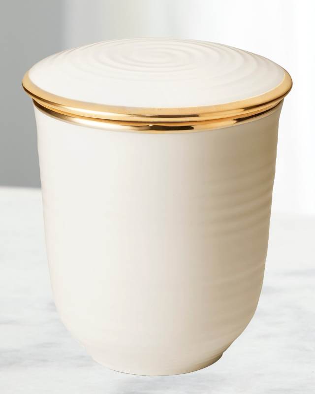 25 oz. Orange Blossom 3-Wick Savoy Candle in Cream Pot