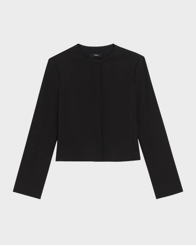 Cropped Peplum Jacket