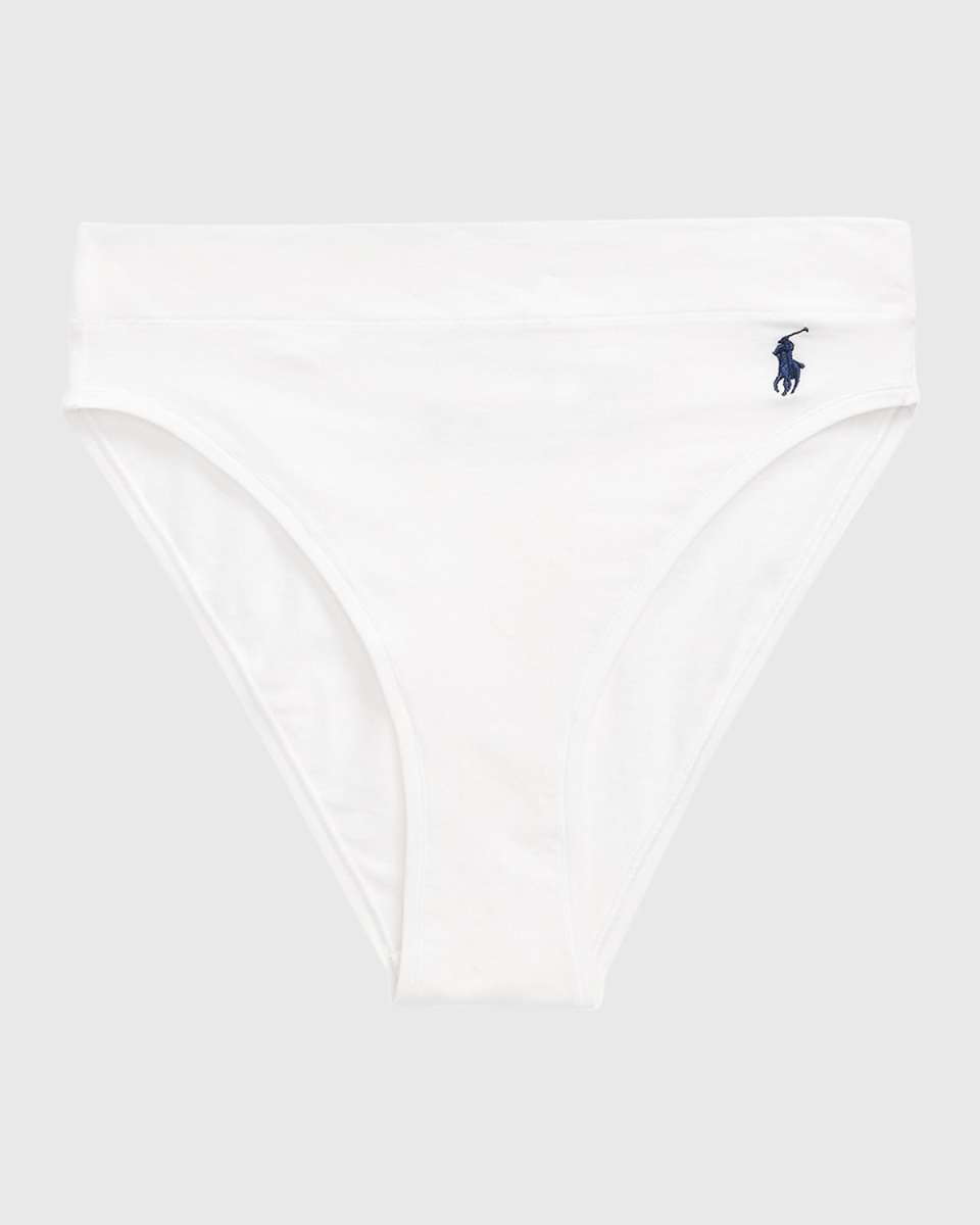 High-Rise High-Cut Organic Cotton Briefs