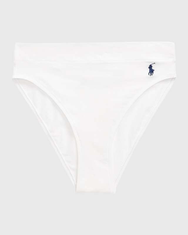 High-Rise High-Cut Organic Cotton Briefs