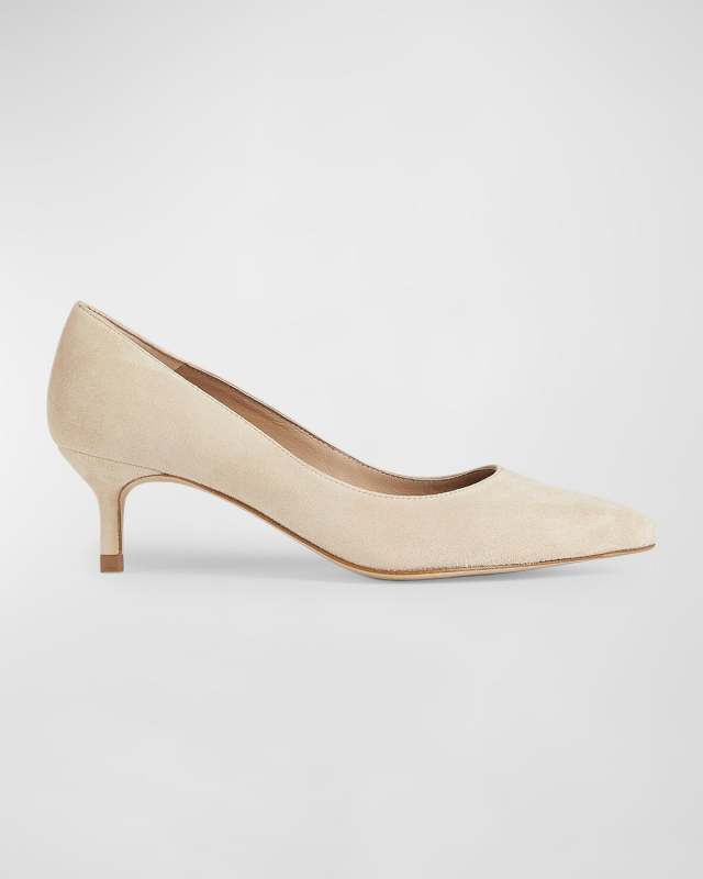 Audrey Suede Kitten Pumps