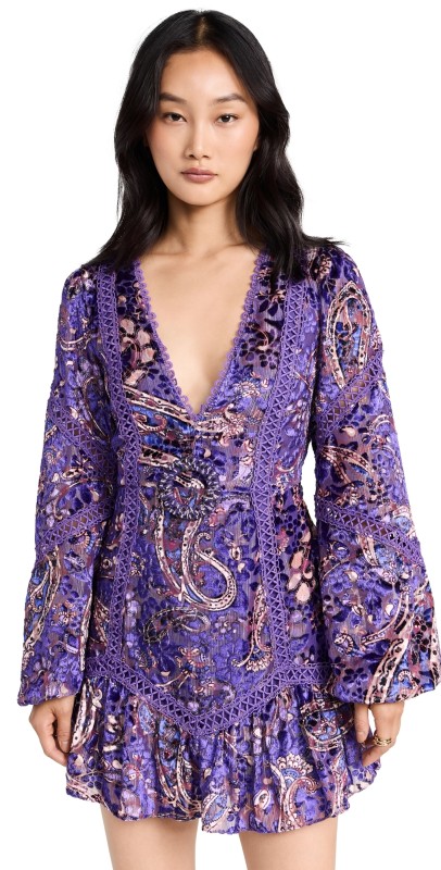 Hemant and Nandita Vihahort Dress Purple