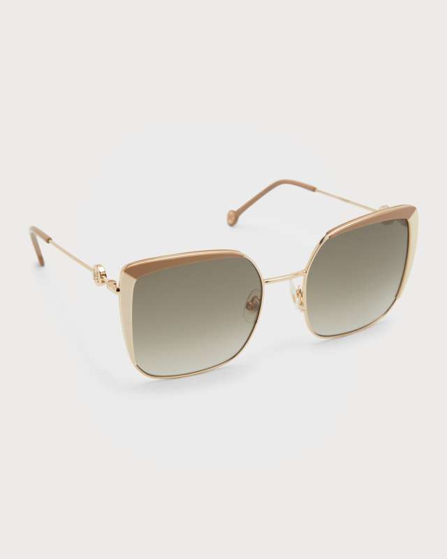 Monogram Square Acetate & Stainless Steel Sunglasses