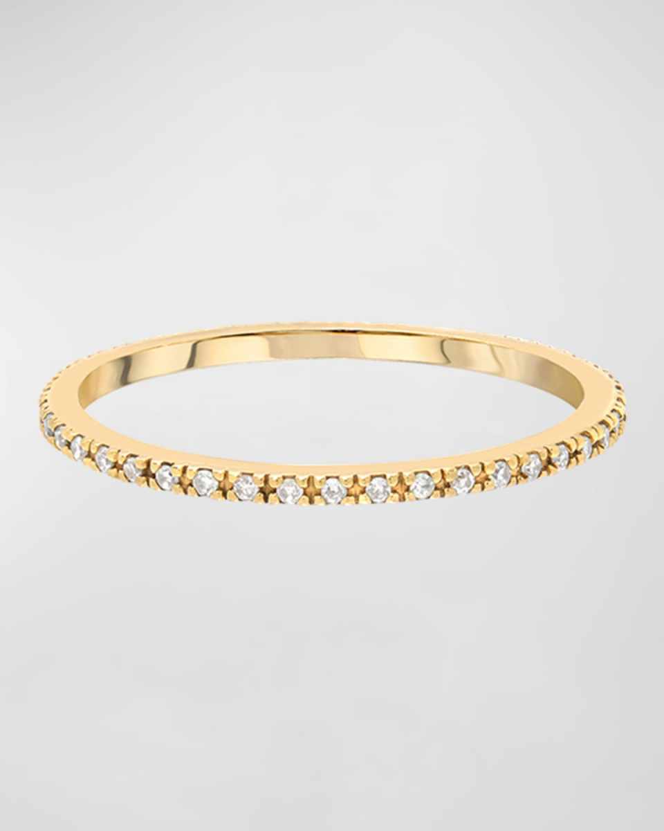 14k Diamond Eternity Ring, Size 6-
