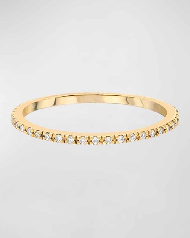 14k Diamond Eternity Ring, Size 6-