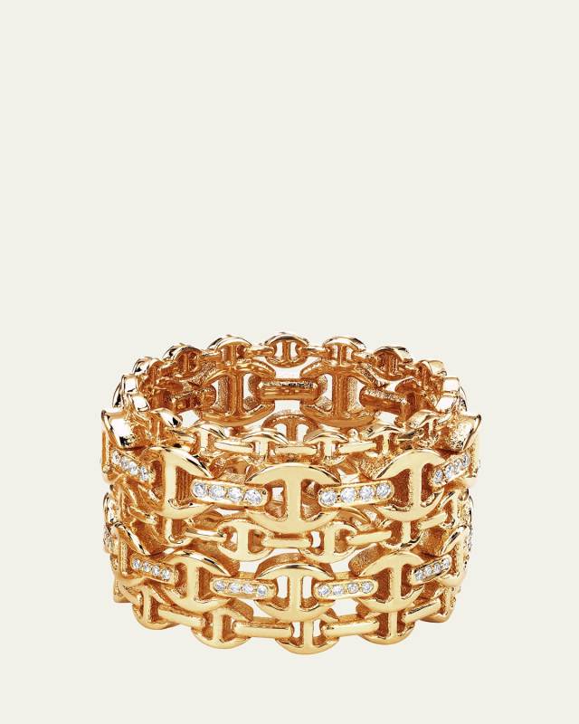 Damash Ring with Diamonds