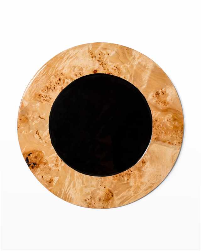 Burl Veneer 14" Charger Plate