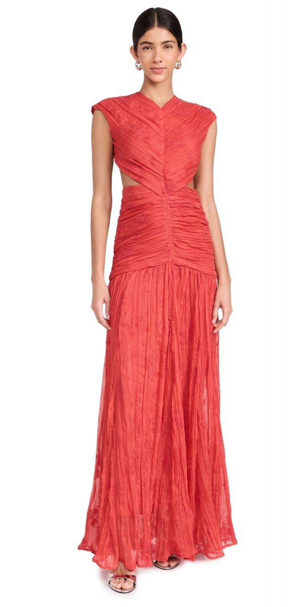 Sabina Musayev Tessa Dress Poppy Red