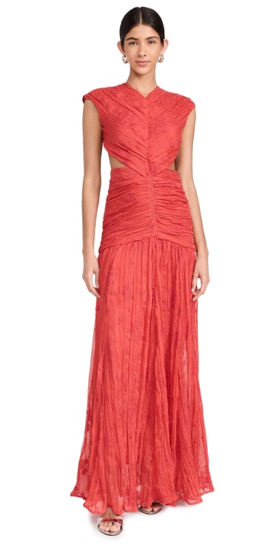 Sabina Musayev Tessa Dress Poppy Red