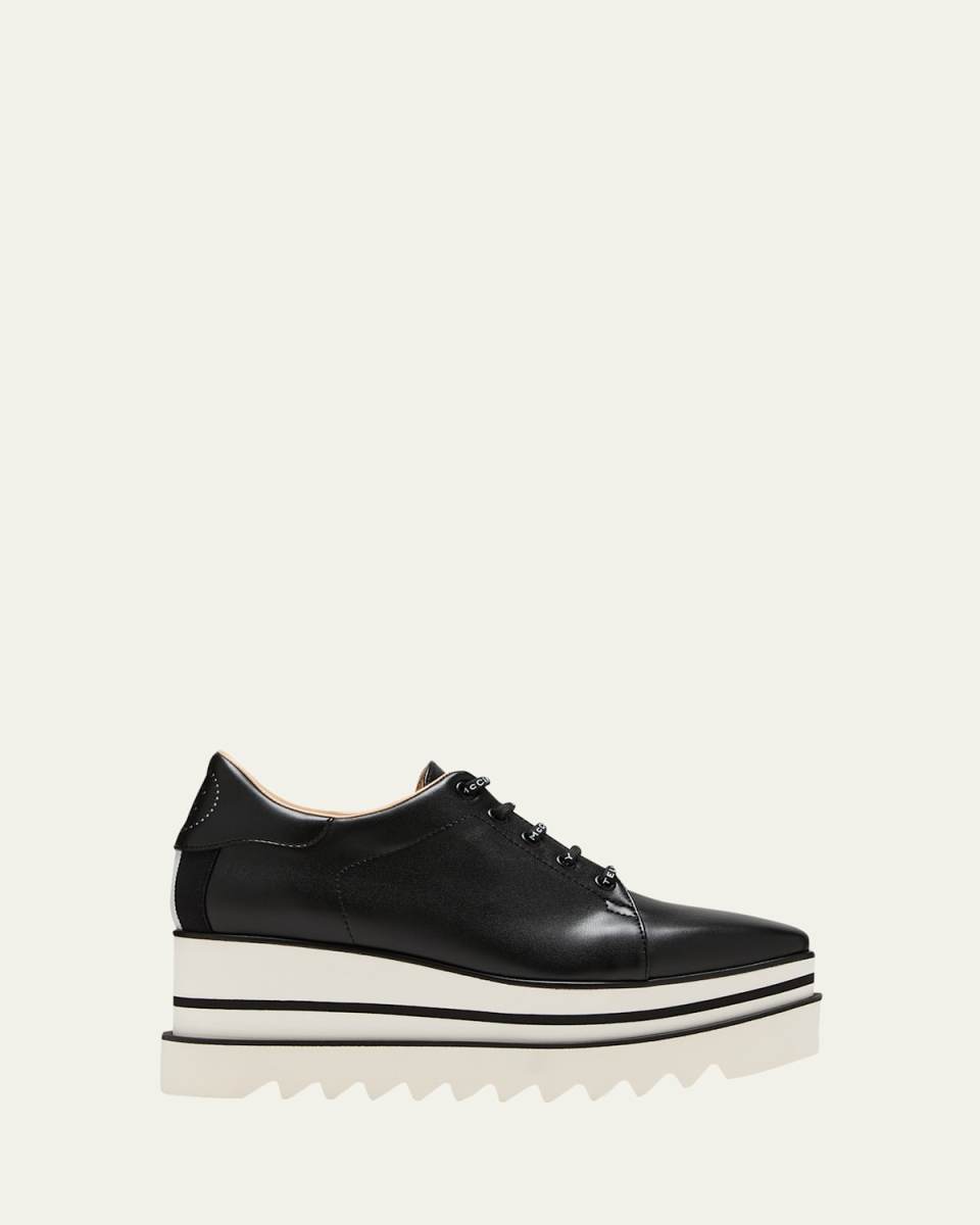 Sneakelyse Vegan Logo Platform Loafers
