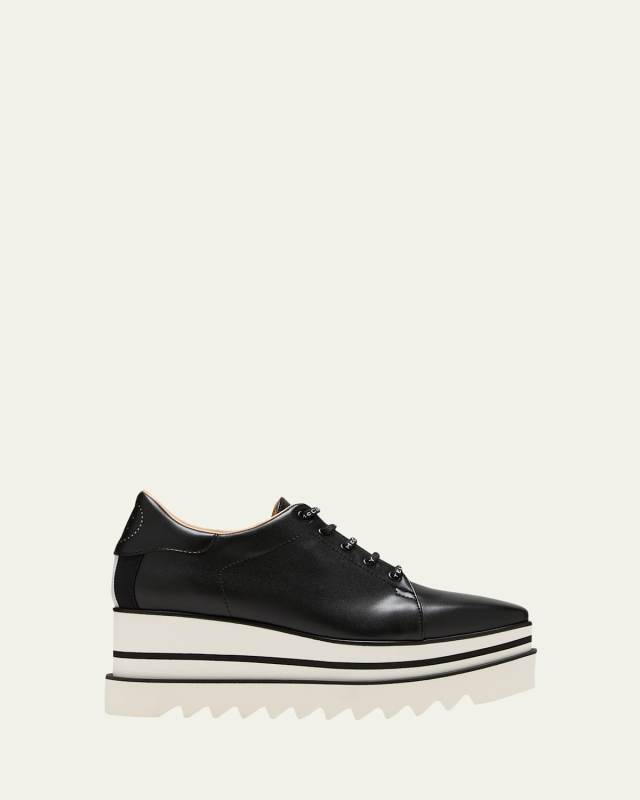 Sneakelyse Vegan Logo Platform Loafers