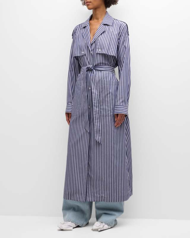 Lone Stripe Shirting Dress