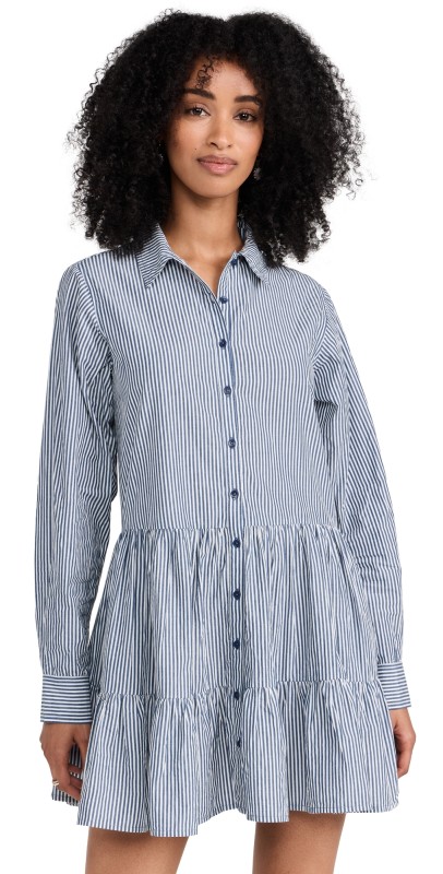 Apiece Apart Anna Shirt Dress Stripe