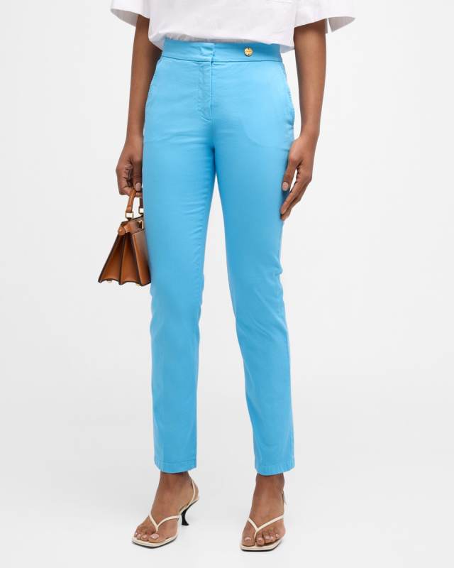 Mercer Cropped Mid-Rise Skinny Pants