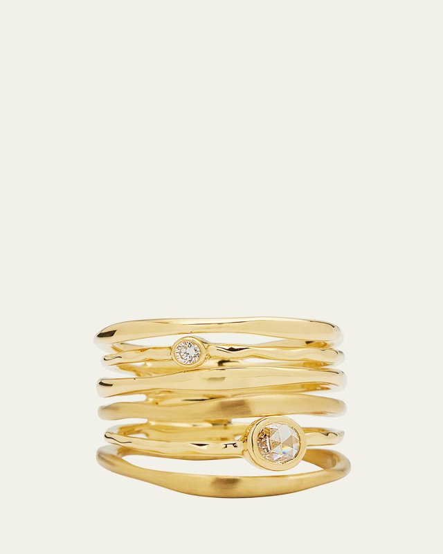 Movie Star Ring in 18K Gold with Diamonds
