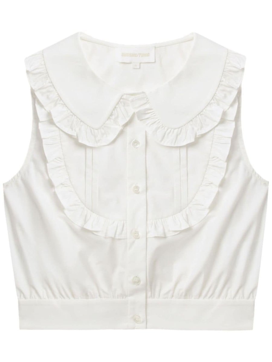 cotton cropped blouse