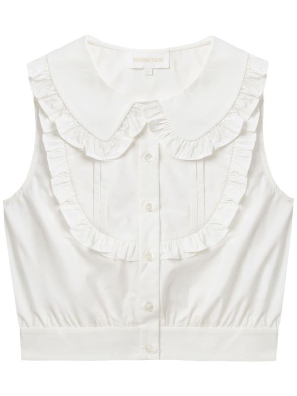 cotton cropped blouse