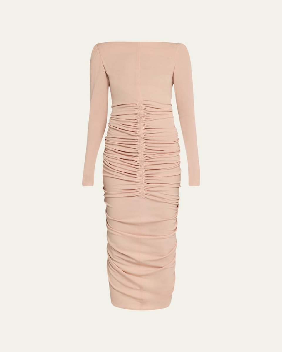 Ruched Body-Con Dress