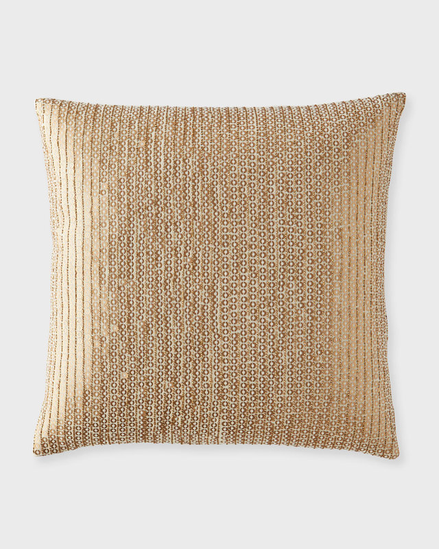 Copper Sequin Decorative Pillow,