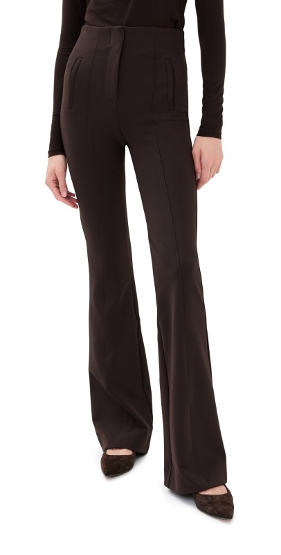 Veronica Beard Tindaya Pants Dark Chocolate