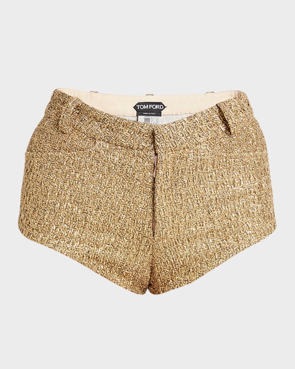 Tweed Wool-Blend Hot Shorts