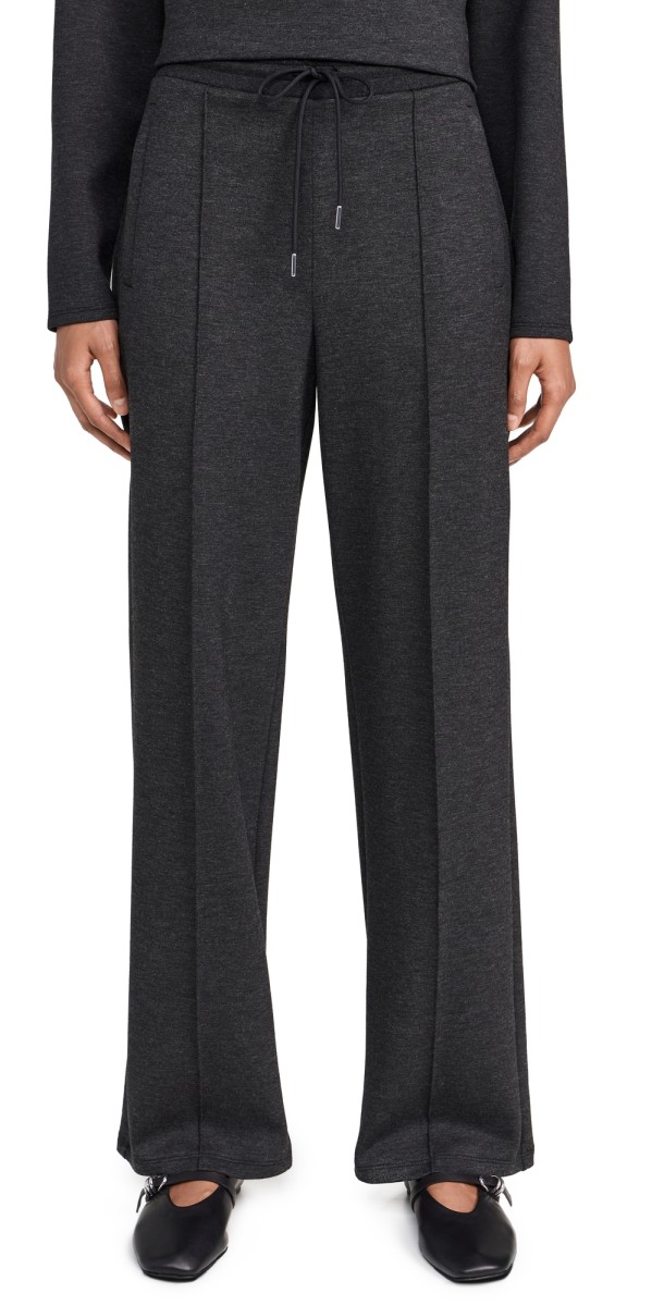 Theory Easy Track Pants Charcoal/Black