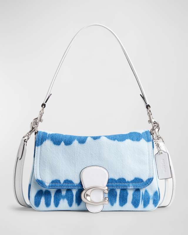 Tabby Tie-Dye Denim Shoulder Bag