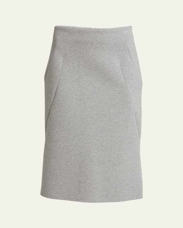 Hubyl Heathered Midi Skirt
