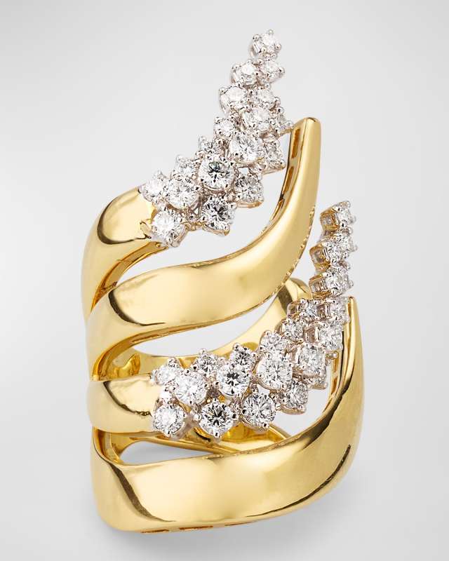 18k Gold Strada Diamond Ring, Size 6.25