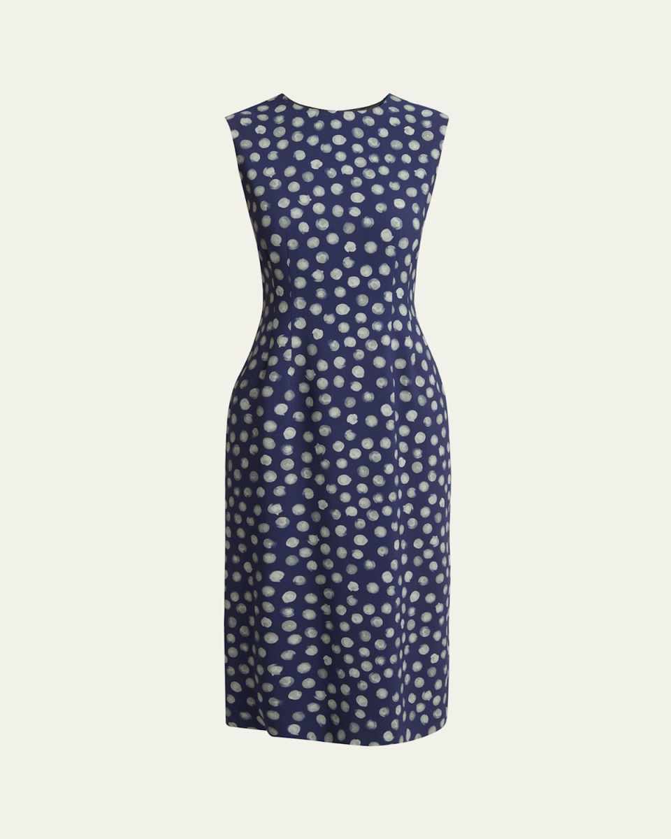 Delavina Printed Midi Dress
