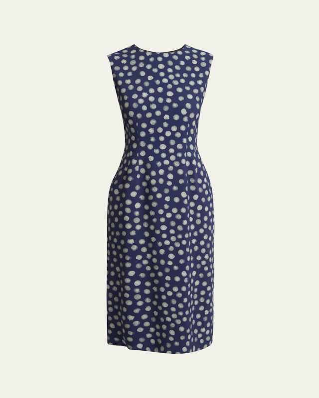 Delavina Printed Midi Dress