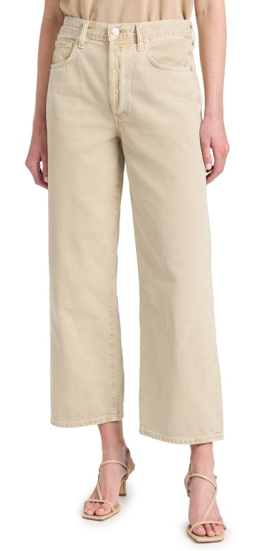 Citizens of Humanity Pina Low Rise Baggy Crop Jeans Alfalfa