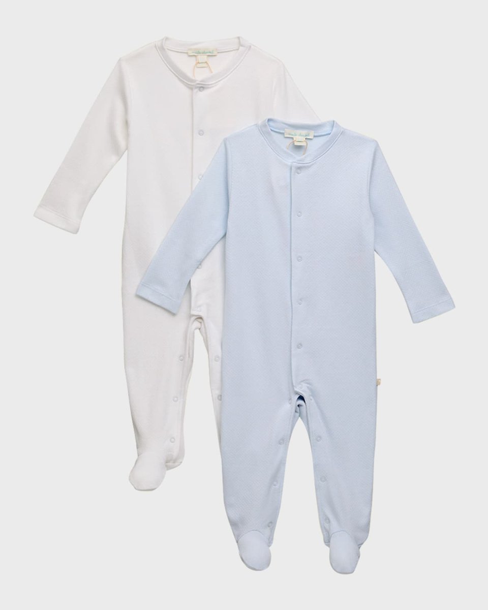Kid's Pointelle Embroidered Angel Wings Footie, Size Newborn-18