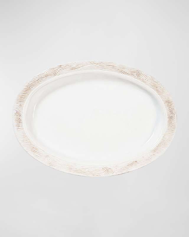 Blenheim Oak Whitewash 18" Platter