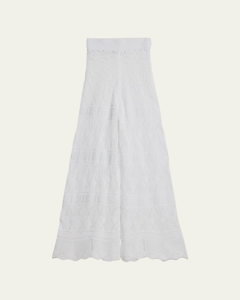 Simone Crochet-Knit Pants