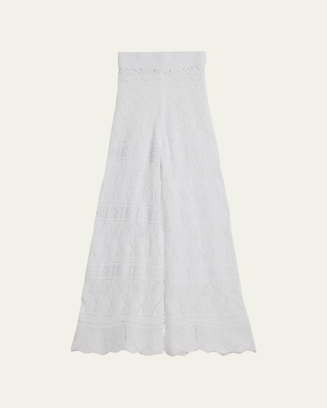 Simone Crochet-Knit Pants