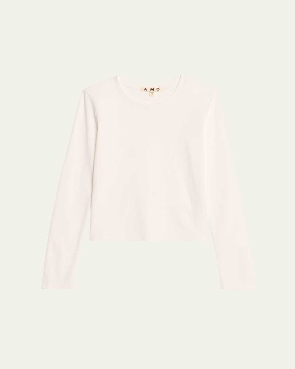 Slim Rib Long-Sleeve T