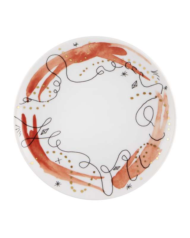 Folkifunki Bread & Butter Plates, Set of Four