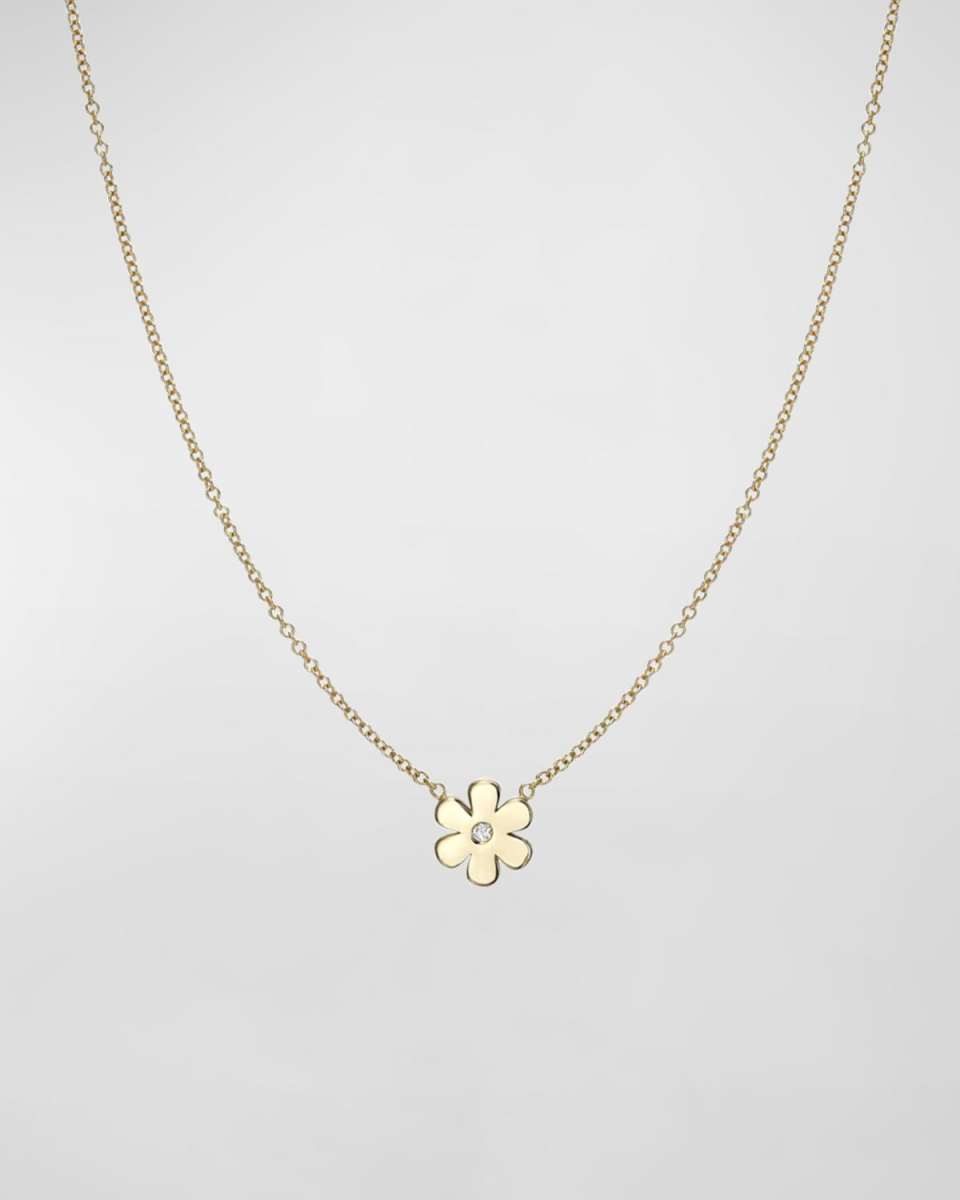 Diamond Flower Necklace