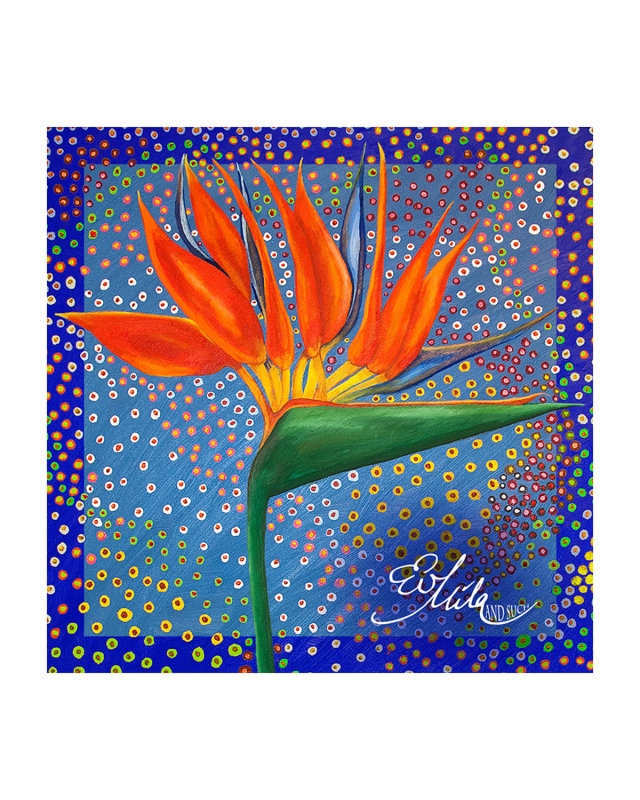 Kocky Bird of Paradise Square Silk Scarf