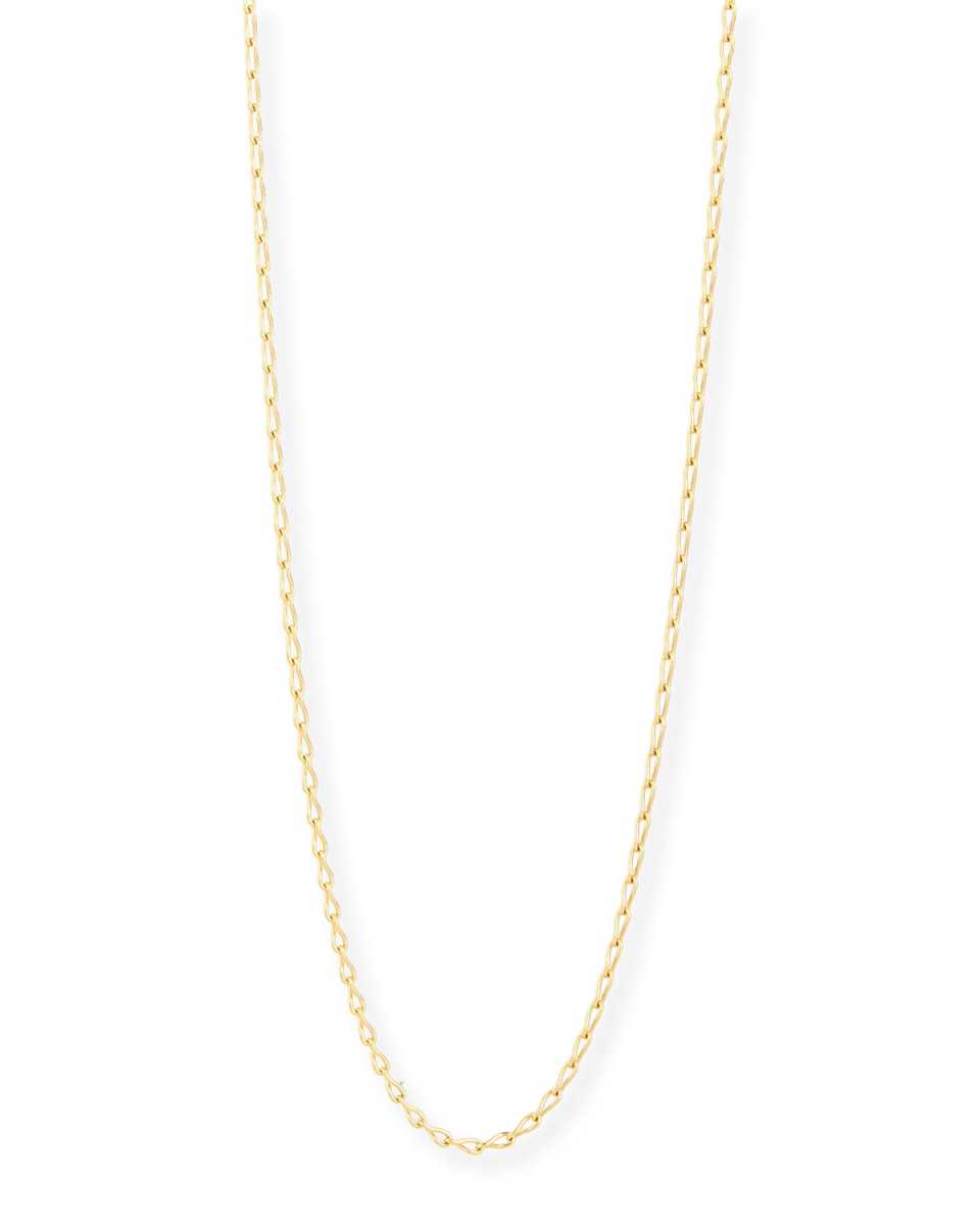 18K Yellow Gold Eight Chain, 35"L