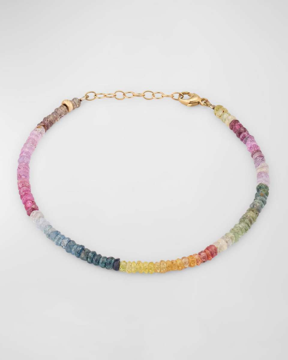 Light Rainbow Sapphire Bracelet