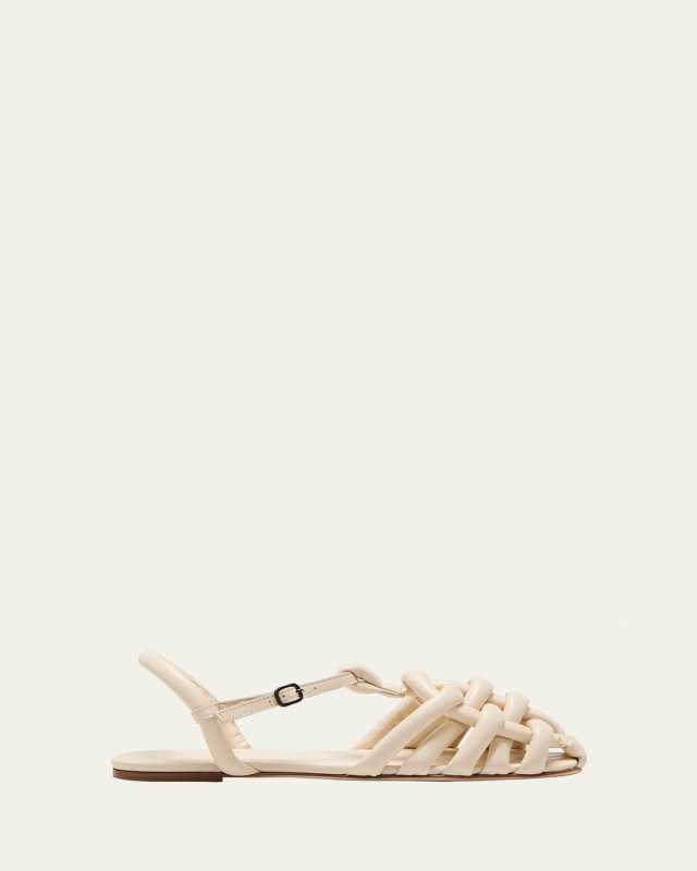 Cabersa Puffy Leather Fisherman Sandals